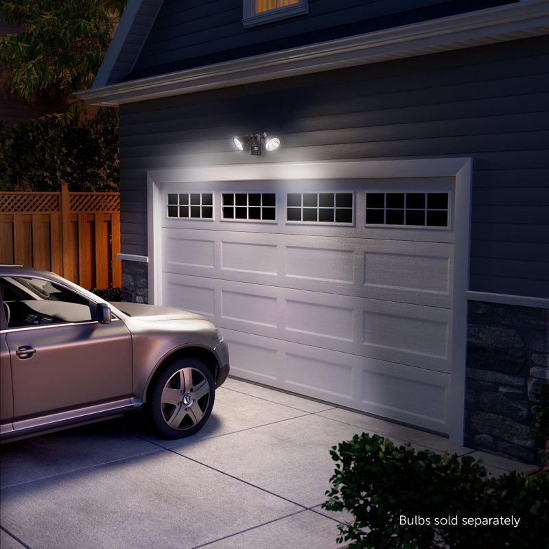globe 17000272 Security Flood Light, Bronze Fixture