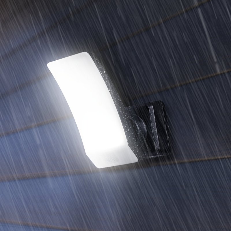 globe 17000146 Motion Activated Flood Light, 3.6 V, 1-Lamp, LED Lamp, 200 Lumens, 5000 K Color Temp, Plastic Fixture