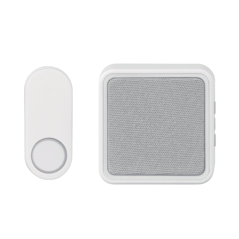 globe 18000174 Doorbell Kit, Wireless, 4.5 V, 85 dB, White