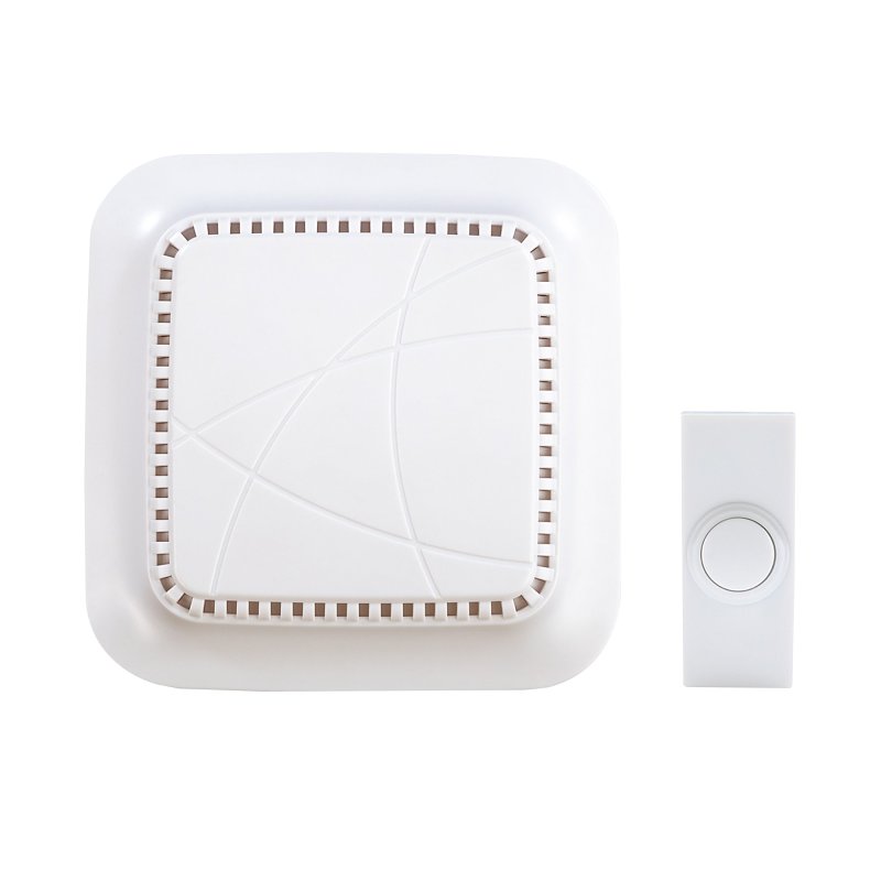 Heath Zenith 18000120 Plug-In Door Chime Kit, Wireless, Ding, Ding-Dong, Westminster Tone, 85 dB