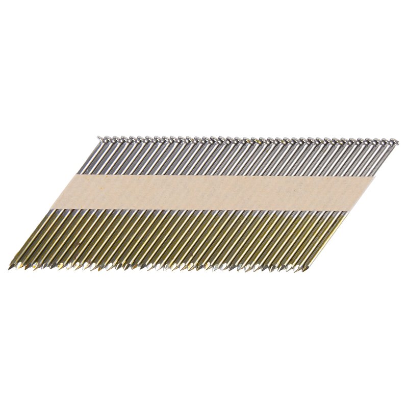 Metabo HPT 15105HPT Series Framing Nail, Paper Collation, 3 in L, 10 ga Gauge, Steel, Bright, 0.12 in Diameter