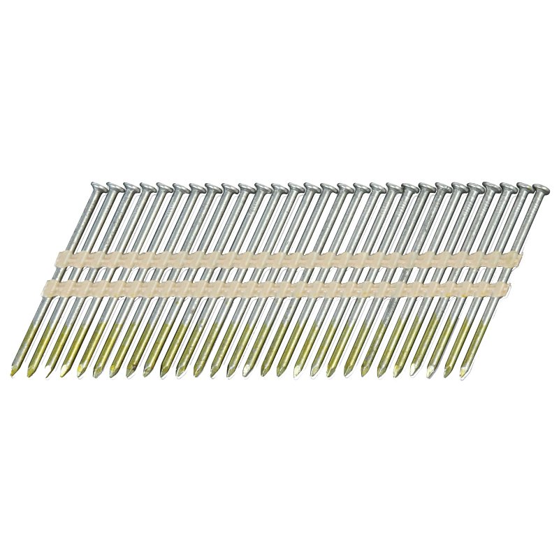Metabo HPT 10110HPT Framing Nail, 10D, 3 in L, Steel, Basic Bright, Full Round Head, Smooth Shank