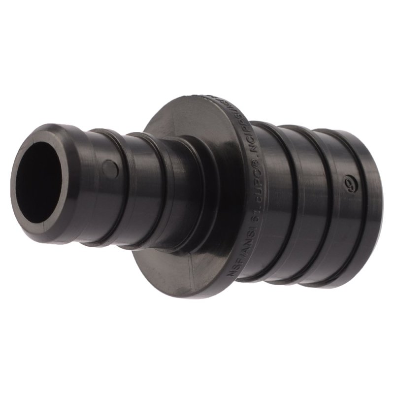 SharkBite UP058A5 Reducing Coupling, 3/4 x 1/2 in, Barb x Crimp, Polymer, 80 to 160 psi, For: PEX and PE-RT Pipes