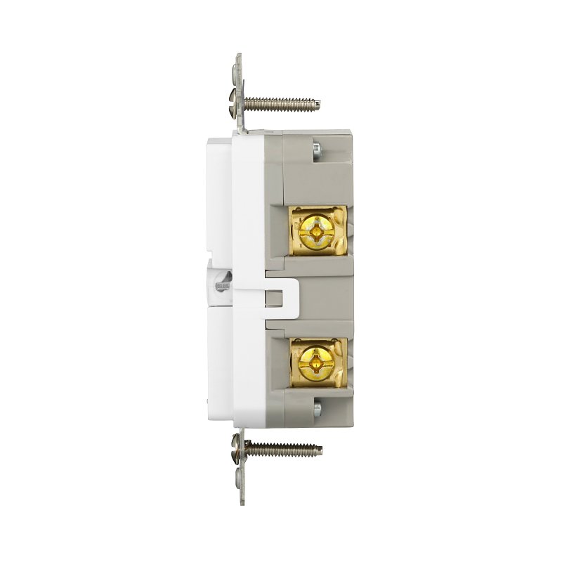 Eaton GF15W-3-L GFCI Receptacle, 125 V, 15 A, NEMA: NEMA 5-15R, Back, Side Wiring, White