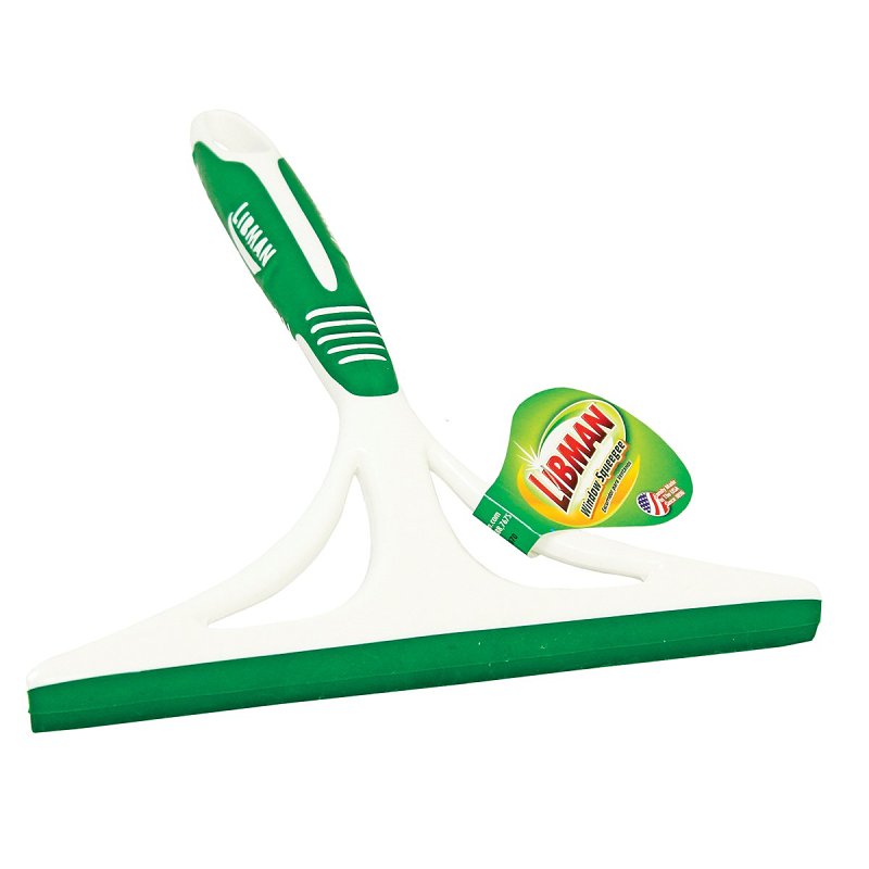 Libman 1070 Window Squeegee, 8 in Blade, Rubber Blade, 8.88 in OAL, Green/White