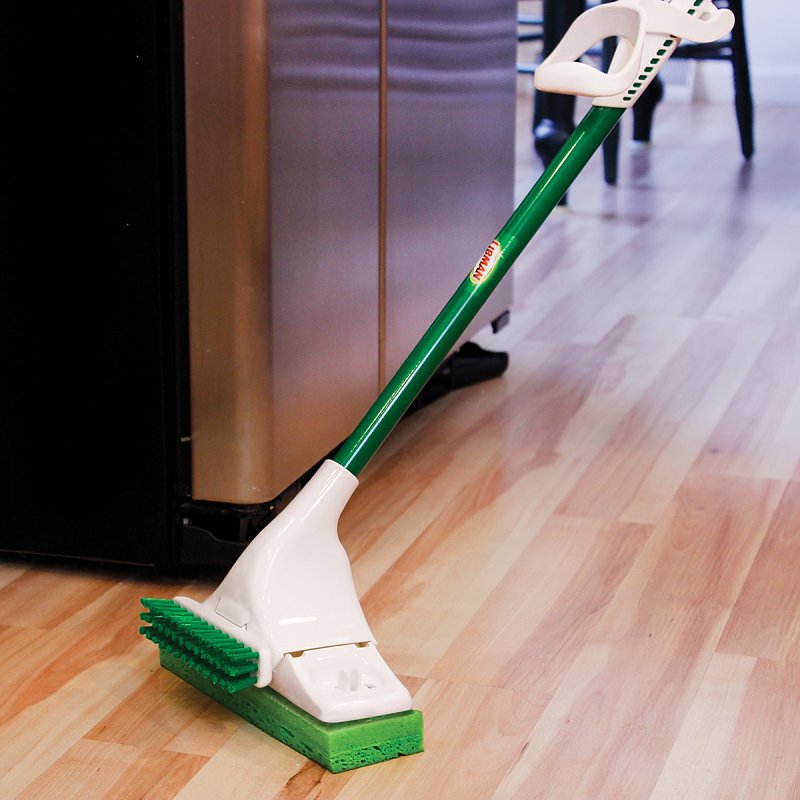 Libman Gator Series 3020 Mop, 57-1/2 in OAL, Sponge Mop Head, Clip-On, Steel Handle