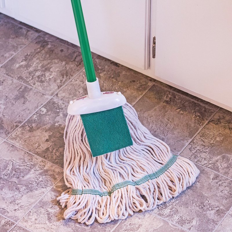Libman 121 Wet Mop, 58-3/4 in L, Cotton Mop Head, Steel Handle