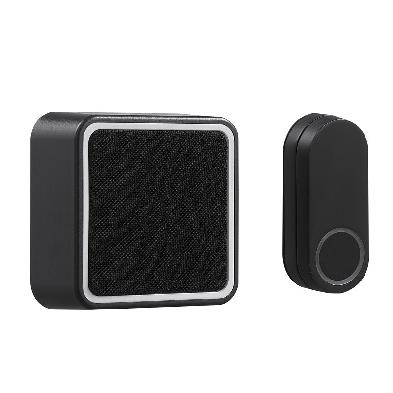 KIT CHIME BATTERY WRLSS BLACK