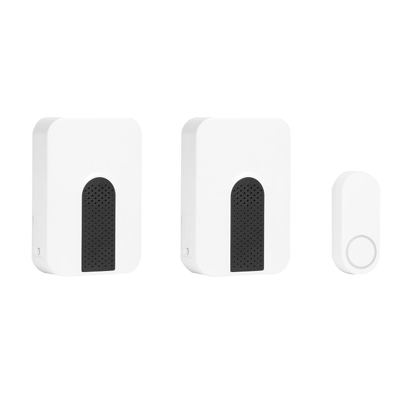 globe 18000175 Doorbell Kit, Wireless, 3 V, 85 dB, White