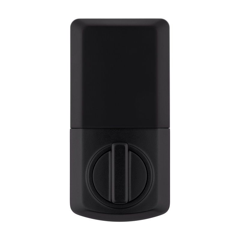 Kwikset Powerbolt 240 992400-005 Keypad Electronic Lock, 3 Grade, Zinc, Matte Black, KW1 Keyway
