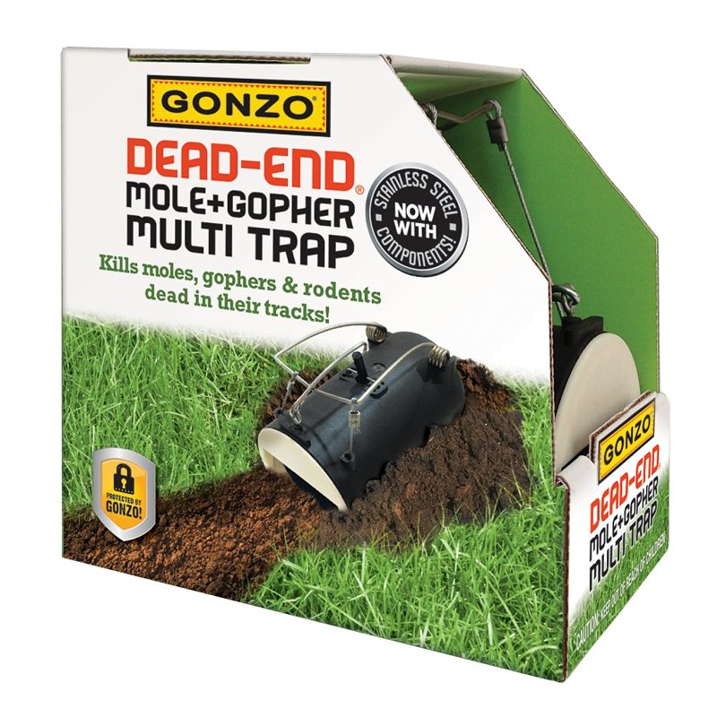 Gonzo DEAD-END 5001 Mole and Gopher Trap, 6-1/2 in L, 3-1/2 in W
