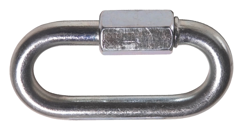 Ben-Mor 70700 Chain Quick Link, 1/8 in Trade, 220 lb Working Load, Steel, Zinc