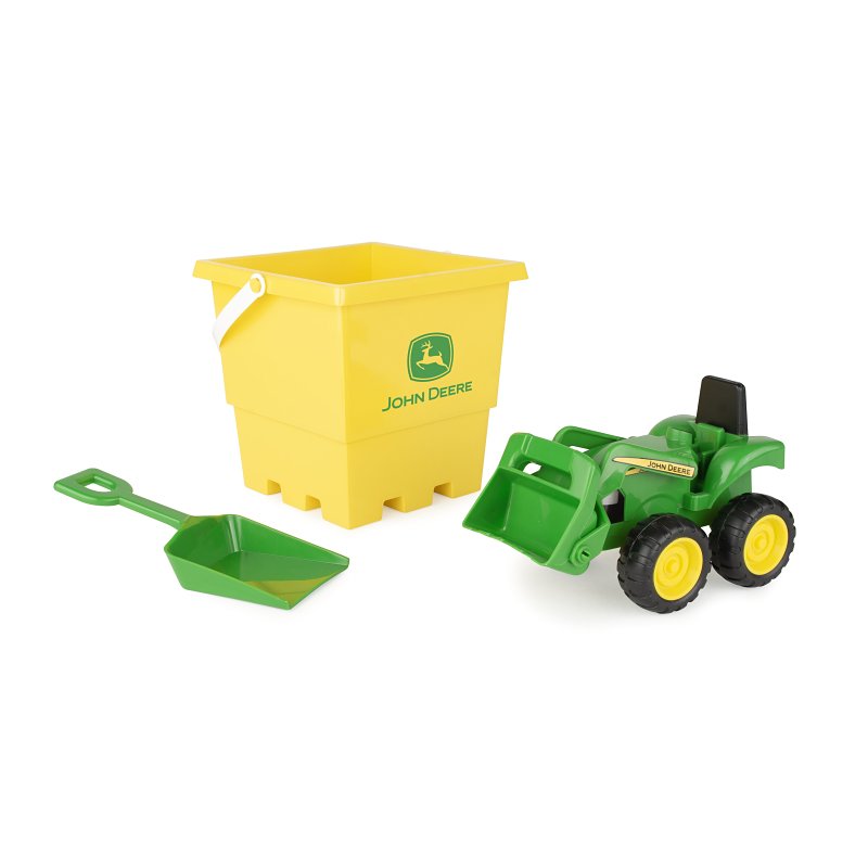 John Deere Toys 47339 Sand Pit Bucket Set, 18 Months and Up, Green/Yellow