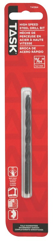 Task T41364 Drill Bit, 13/64 in Dia, 1/PK