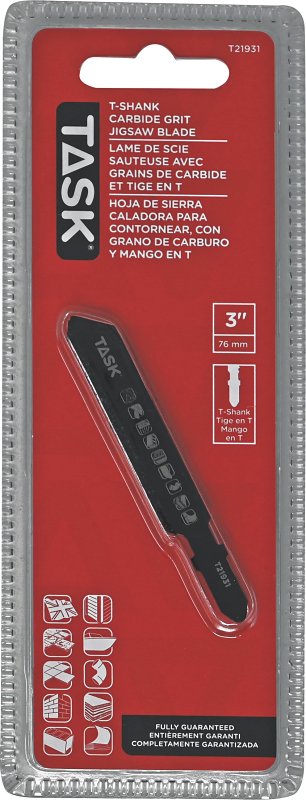 Task T21931 Jig Saw Blade, 3 in L, 1/PK