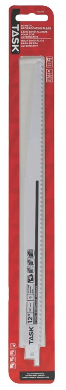 Task T22210 Reciprocating Saw Blade, 12 in L, 6 TPI