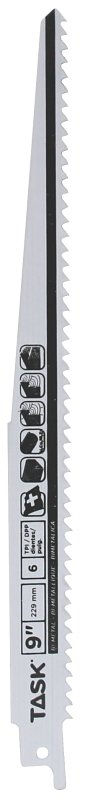 Task T22211B Series Reciprocating Saw Blade, 9 in L, 6 TPI