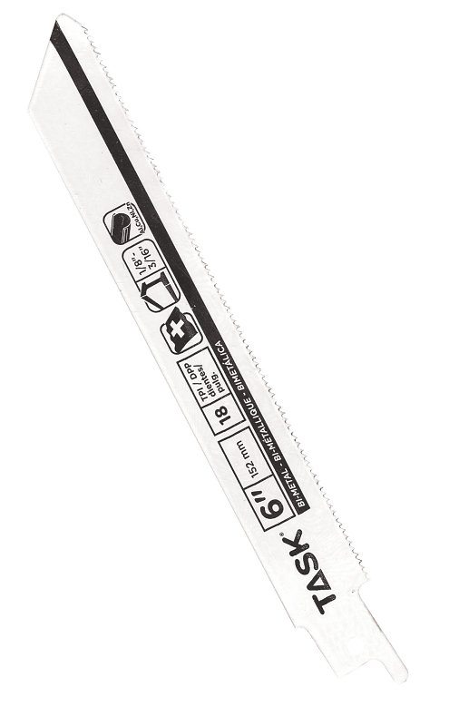 Task T22217B Series Reciprocating Blade, 6 in L, 18 TPI