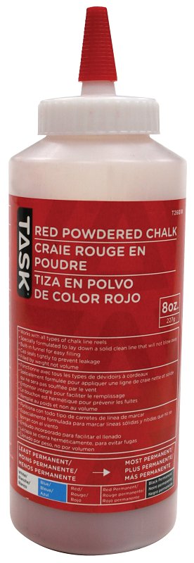 Task T2601R Powdered Chalk, Red