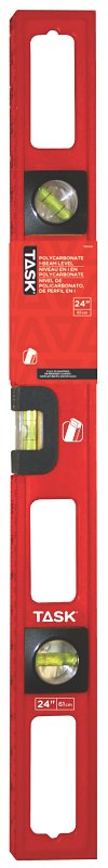 Task T58024 I-Beam Level, 24 in L, Polycarbonate