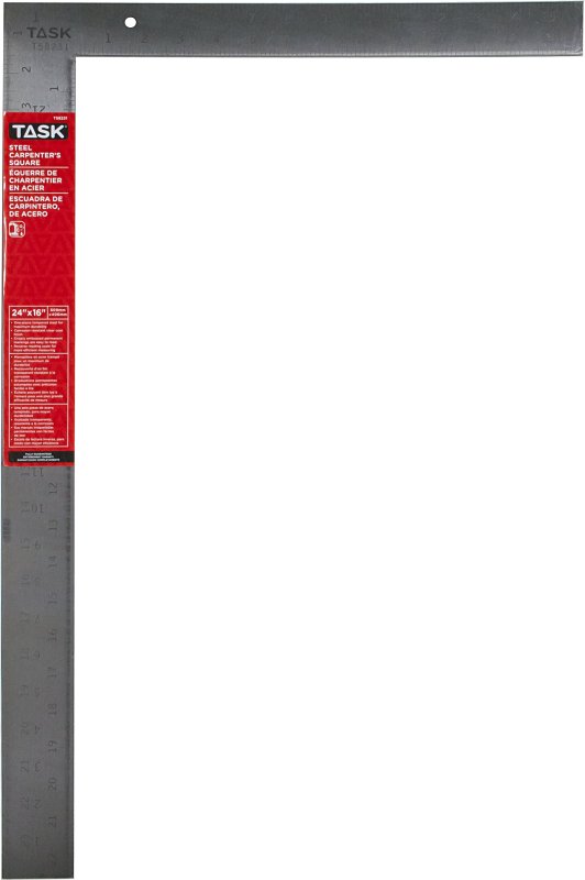 Task T58231 Carpenter's Square, Steel, Clear