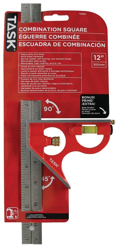 Task T58301 Combination Square, Zinc Blade