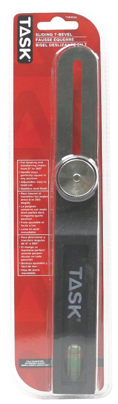 Task T58302C Sliding T-Bevel, Stainless Steel Blade