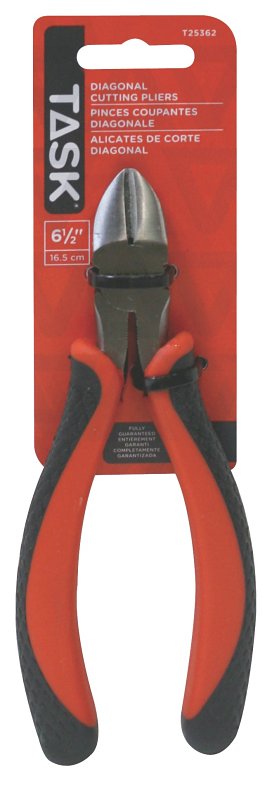 Task T25362 Diagonal Cutting Plier, 6-1/2 in OAL, Soft Touch Grip Handle