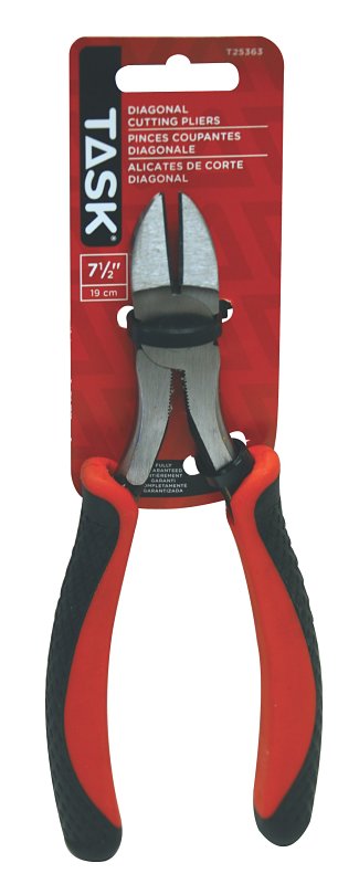 Task T25363 Diagonal Cutting Plier, 6-1/2 in OAL, Soft Touch Grip Handle
