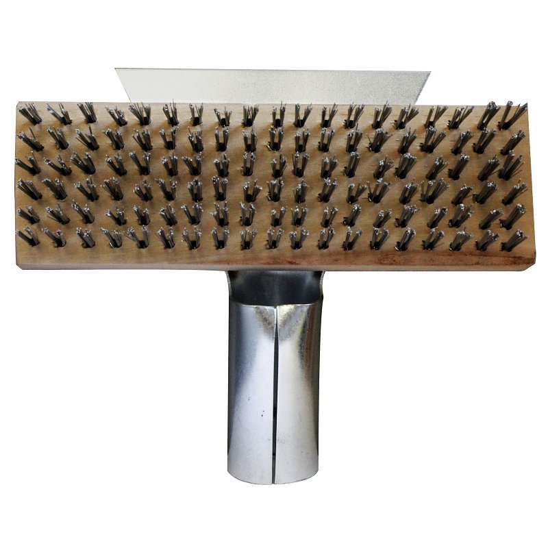 Premier 619SC Standard Wire Brush, 6 x 19 Block, Includes: Scraper, Metal Trim, Wood Handle