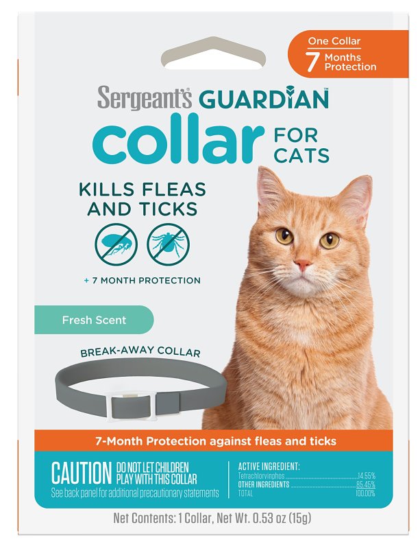 Sergeant's Guardian Pro 129 Flea and Tick Collar, >12 weeks Breed, Lasts up to: 7 months