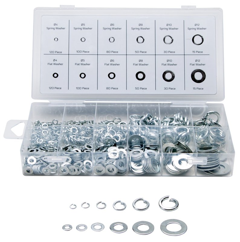 ProSource 045734683495 Washer Assortment, Zinc