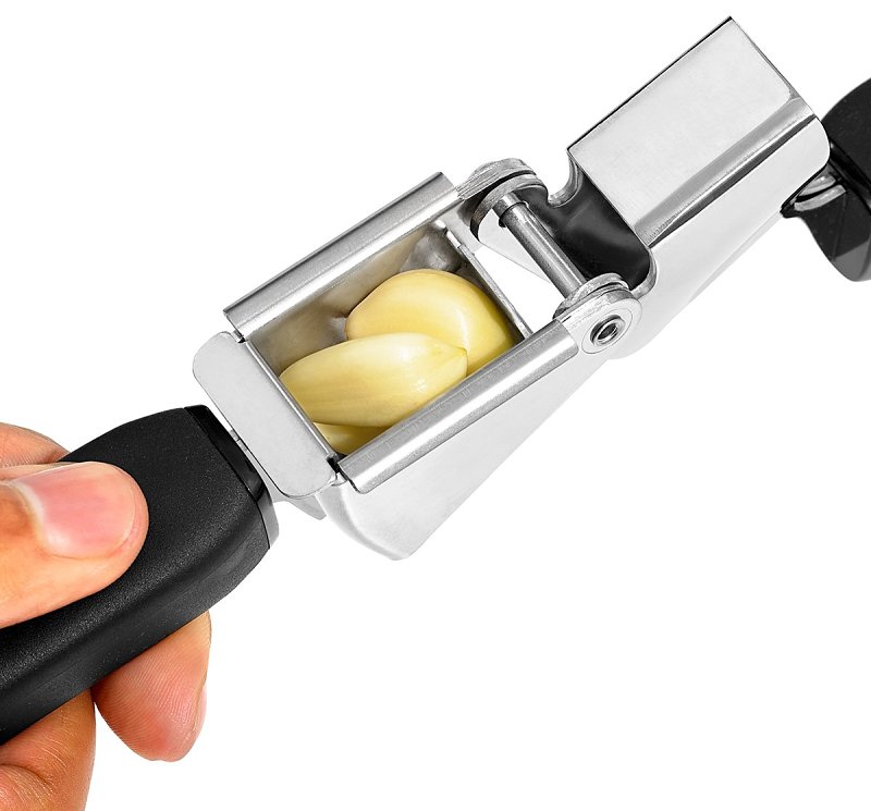 Good Grips 11327300 Garlic Press, Stainless Steel, Black, 10-1/2 in L