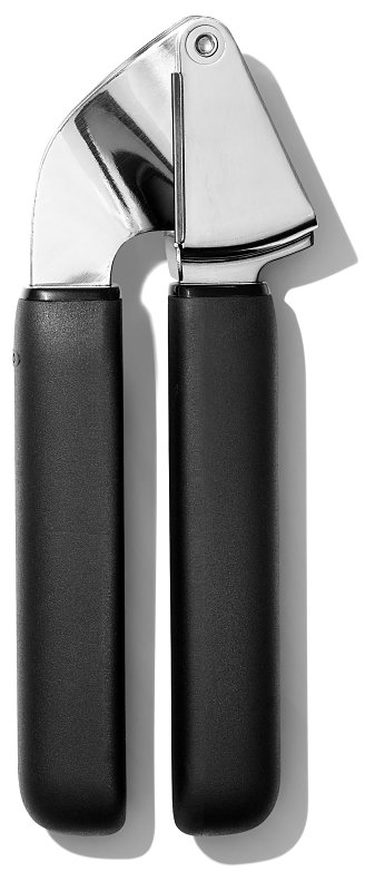 Good Grips 11327300 Garlic Press, Stainless Steel, Black, 10-1/2 in L