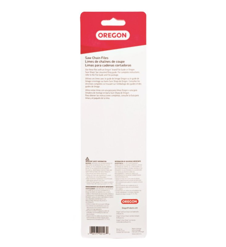 Oregon 23577 Chainsaw File, Double Cut, 5/32 in Dia Dimensions, Round, Steel, 2/PK