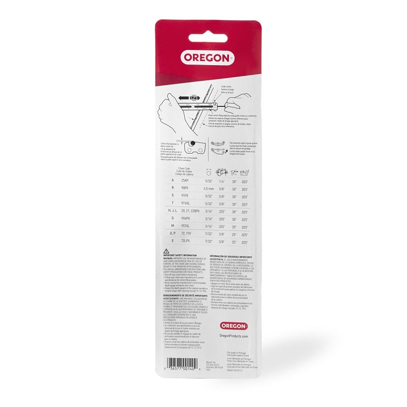 Oregon 25896 Chainsaw File Guide, Round, Steel