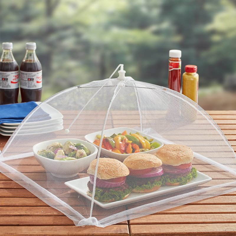 Mr. BAR-B-Q 02015Y Food Tent, Plastic, White