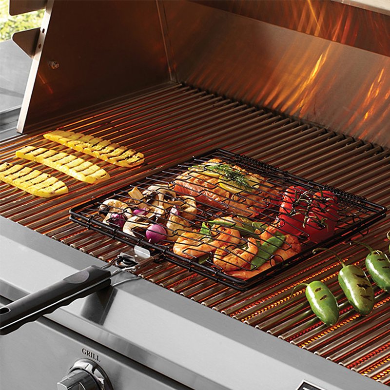 Mr. BAR-B-Q 06620Y Grilling Basket, Expandable, Flexible