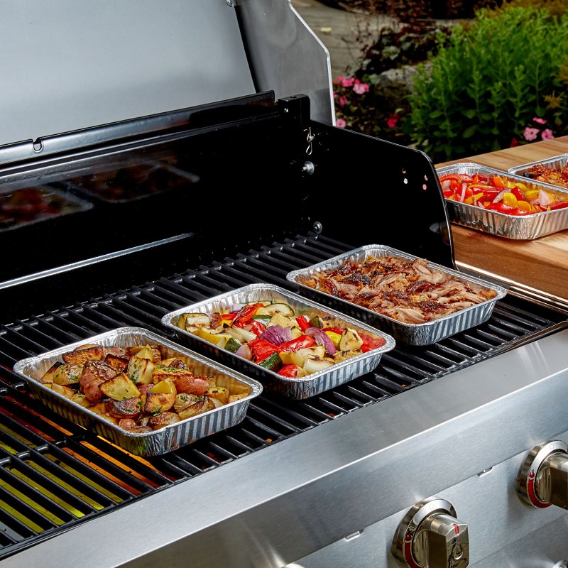 Mr. BAR-B-Q 06692Y Grilling Pan, Small, Aluminum