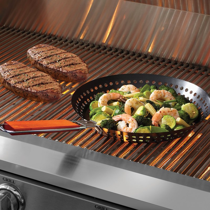 Mr. BAR-B-Q 06750Y Grilling Skillet, Removable Handle