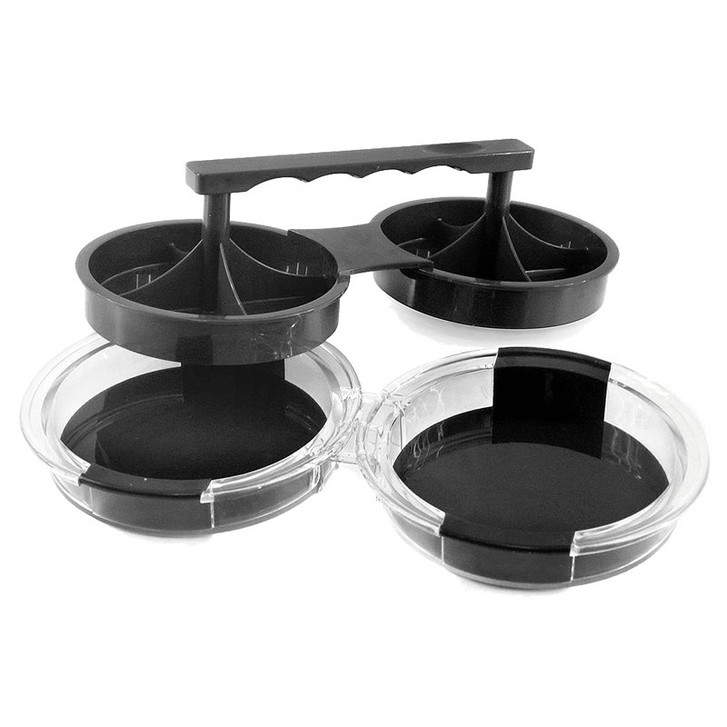 Mr. BAR-B-Q 40140Y Double Burger Press, Plastic, Plastic Handle