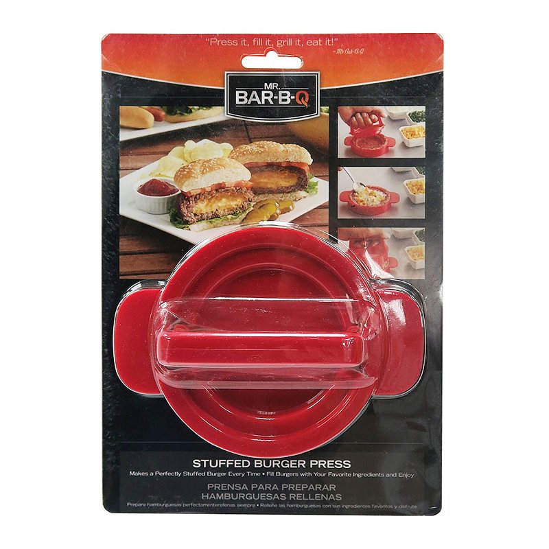 Mr. BAR-B-Q 40232SBY Stuffed Burger Press, Plastic, Plastic Handle
