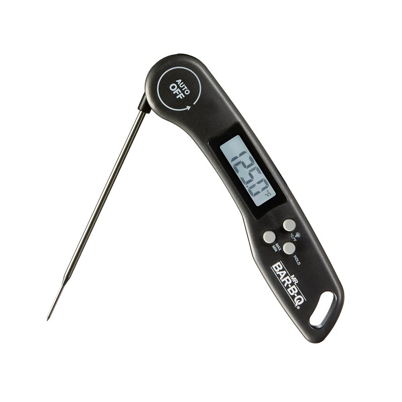 Mr. BAR-B-Q 40317Y Quick Read Thermometer, -4 to 518 deg F, Stainless Steel Probe Material
