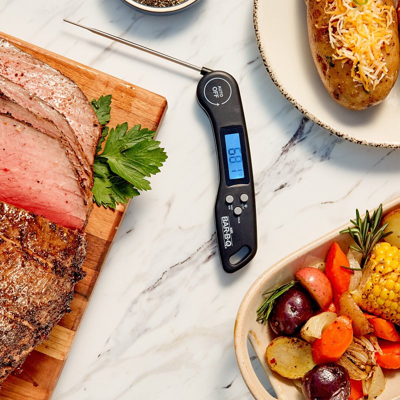 Mr. BAR-B-Q 40317Y Quick Read Thermometer, -4 to 518 deg F, Stainless Steel Probe Material
