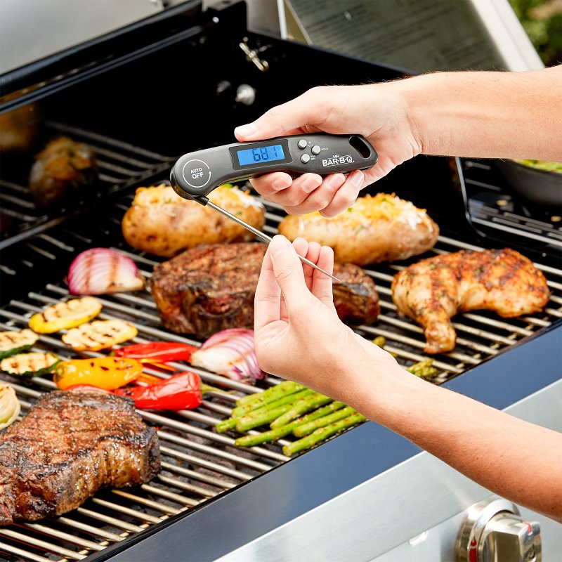 Mr. BAR-B-Q 40317Y Quick Read Thermometer, -4 to 518 deg F, Stainless Steel Probe Material