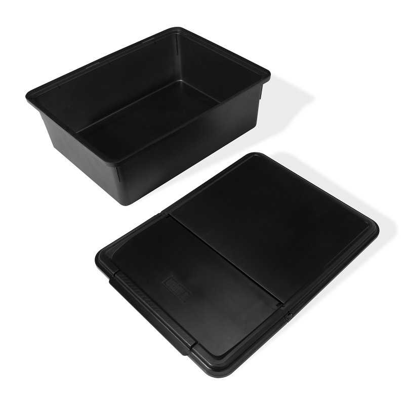 Weber Weber Works 3400107 Outdoor Storage Bin, Plastic, Black, For: Slate™ 30 in and 36 in Griddles