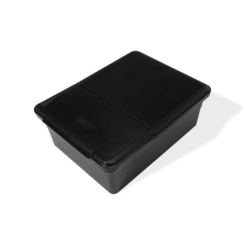 Weber Weber Works 3400107 Outdoor Storage Bin, Plastic, Black, For: Slate™ 30 in and 36 in Griddles
