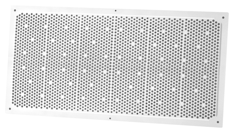 CANPLAS 641608 Soffit Vent, 15.88 in L, 7.95 in W, 45-1/2 sq-in Net Free Ventilating Area, Plastic, White