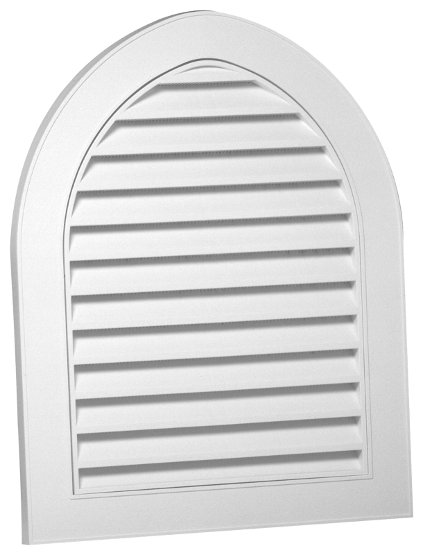 CANPLAS 626110-00 Gable Vent, 21-3/4 in L, 27-1/2 in W, Polypropylene, White