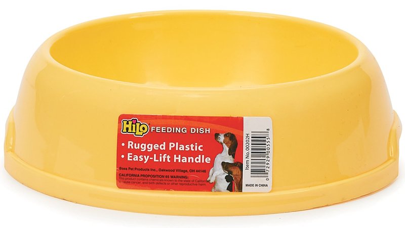 HiLo 00202H Dog Feeding Bowl, M, 16 oz Volume, Plastic